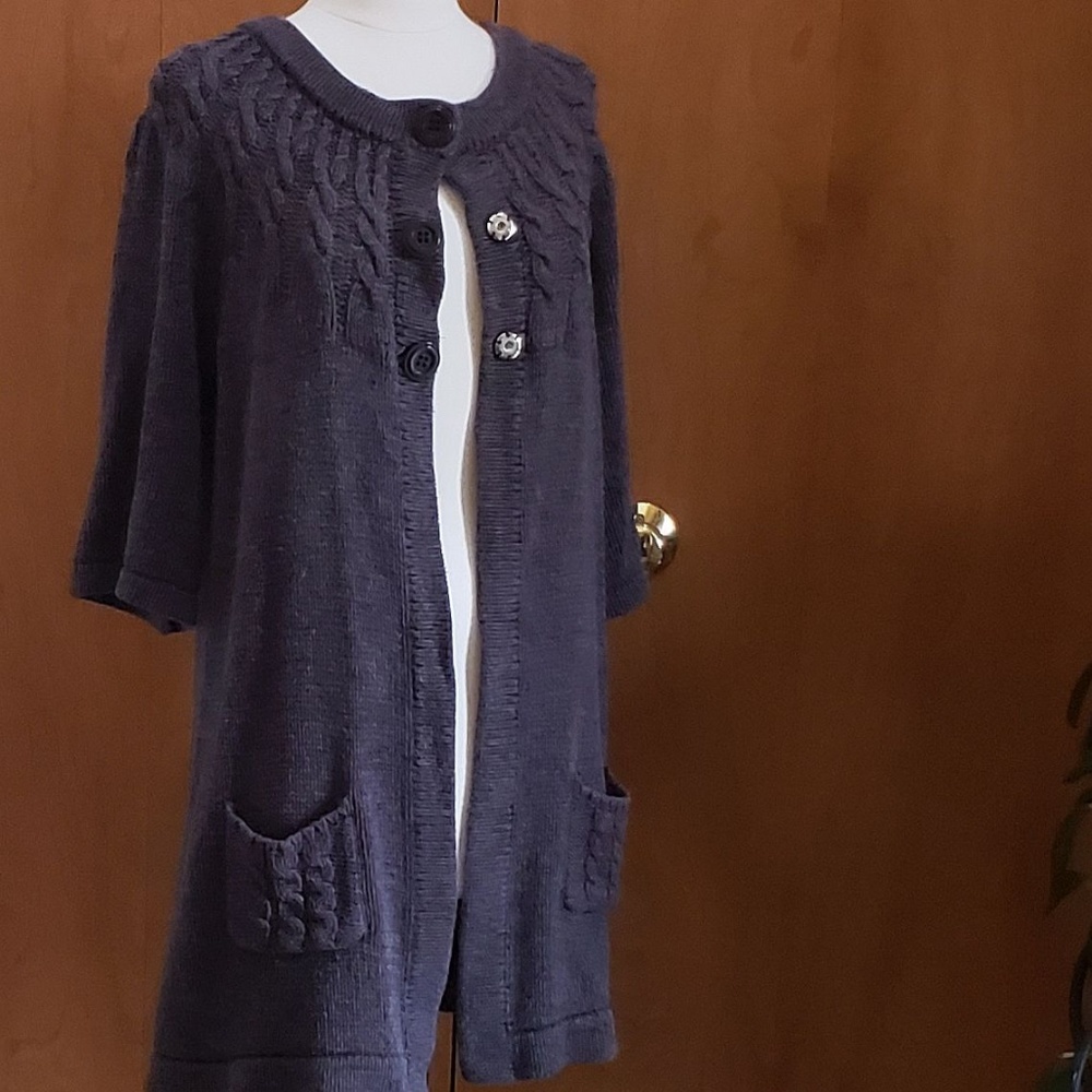 Leo & Nicole Gray Long Sleeved Sweater Sz XL